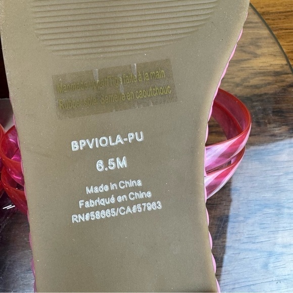 NEW Nordstrom BP Viola Barbie Pink Braided Flat Slide Sandals - Picture 12 of 14